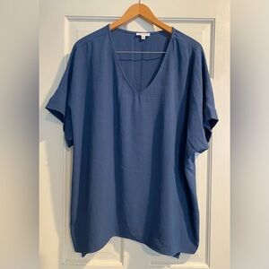 Chic Soul blouse, blue, size 3X